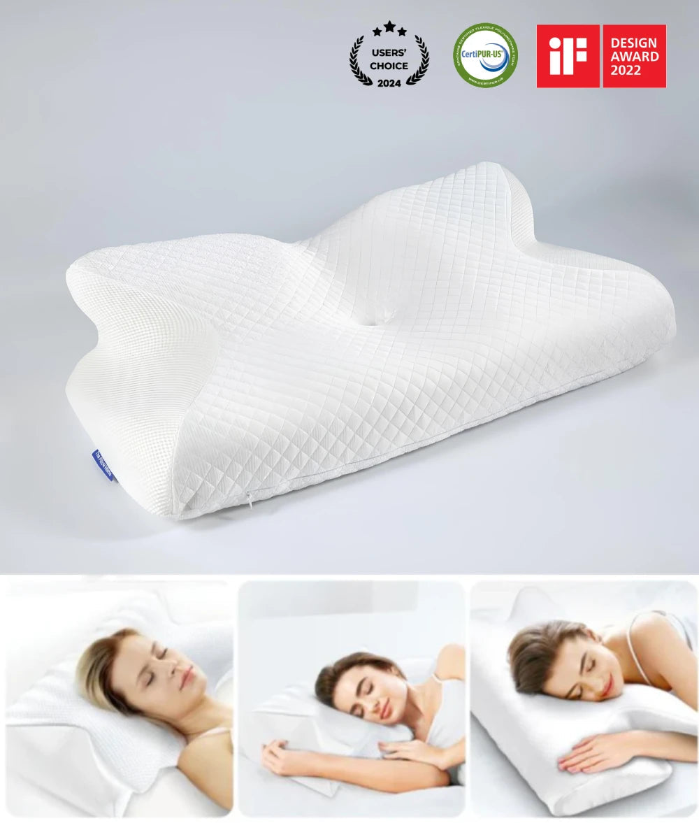 SueñoFlex® – Almohada de Espuma con Soporte Cervical