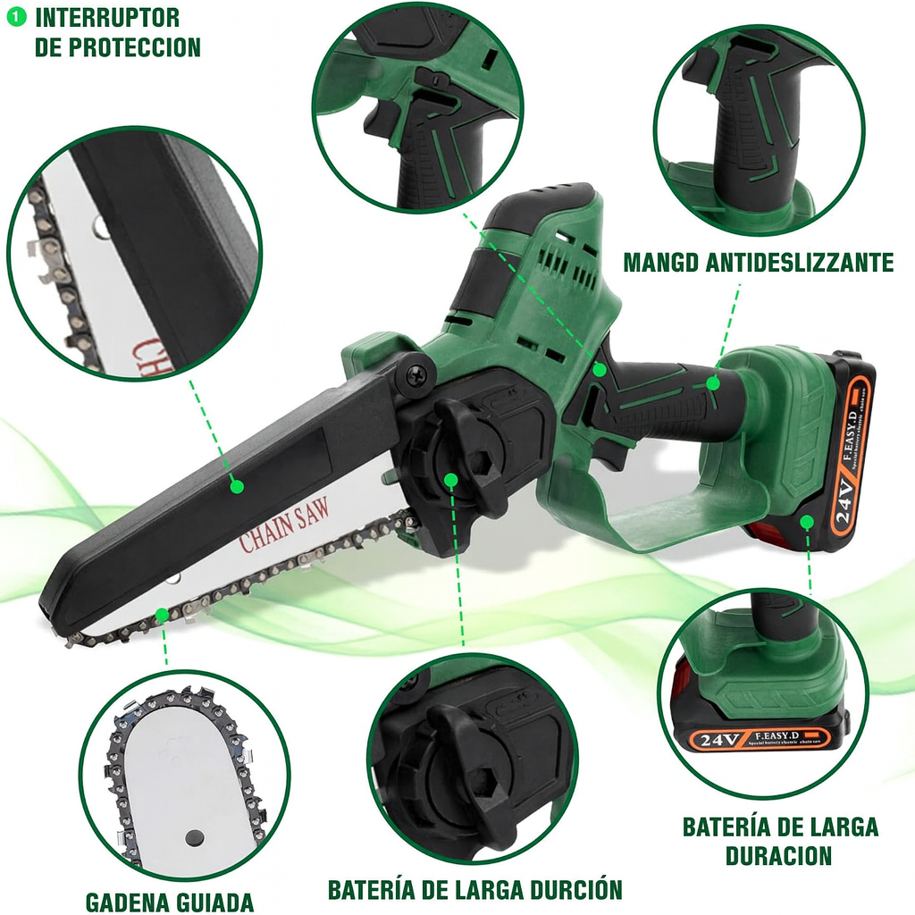 PowerSaw – Motosierra Eléctrica Portátil [Corta Todo]