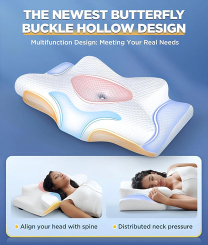 SueñoFlex® – Almohada de Espuma con Soporte Cervical