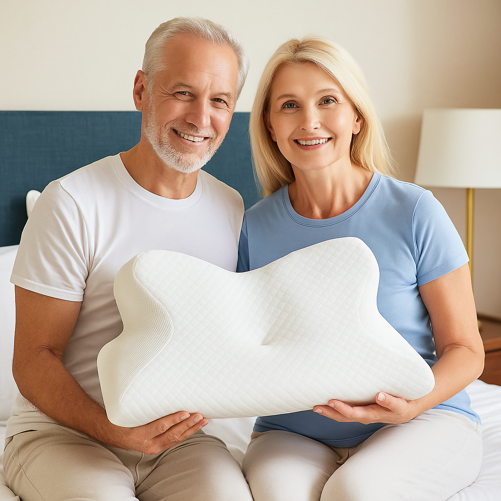 SueñoFlex® – Almohada de Espuma con Soporte Cervical